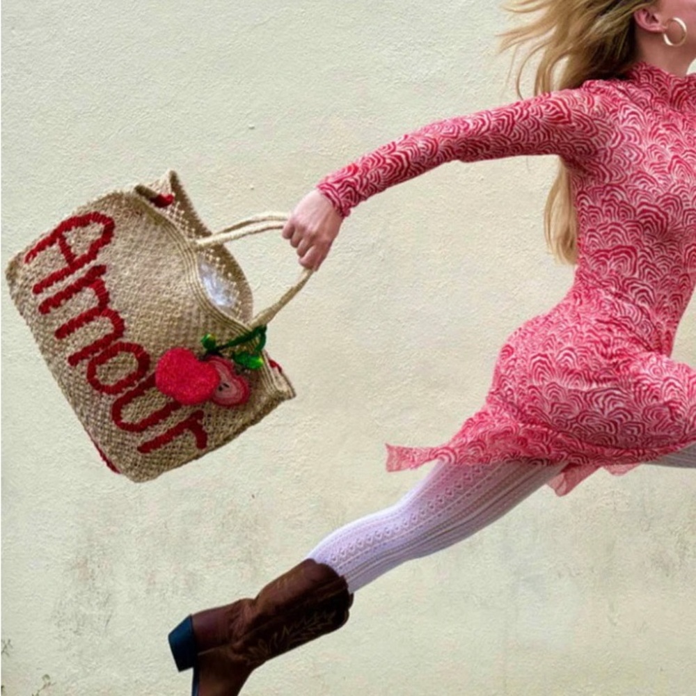 THE JACKSON JUTE BEACH BAG - Amour' Small Bag